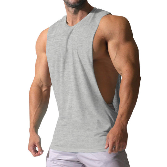 Herren Ärmelloses Sportshirt mit tiefem Rückenausschnitt und atmungsaktivem Material R&B