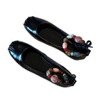 Damen Ballerina-Schuhe mit verspieltem Riemendetail und bequemer Sohle