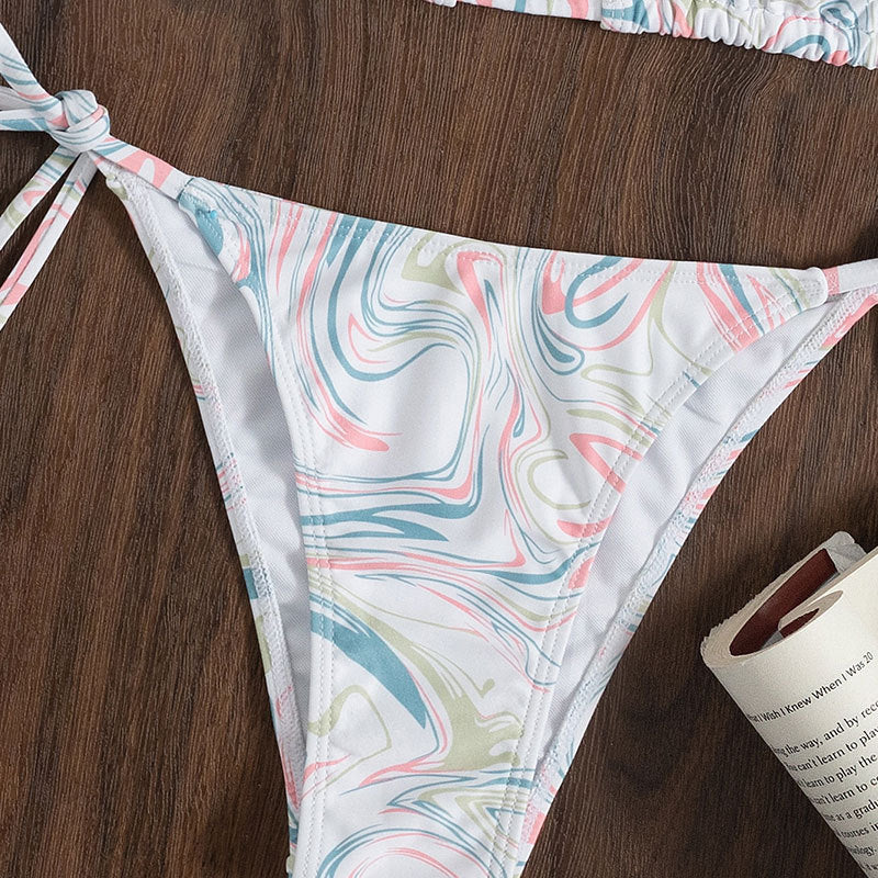 Damen Triangel-Bikini mit verspieltem Bindeband R&B