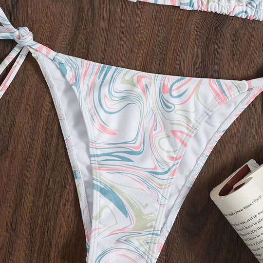 Damen Triangel-Bikini mit verspieltem Bindeband R&B