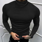 Herren eleganter Rollkragenpullover aus hochwertigem Baumwollmix R&B