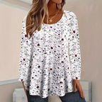 Damen Blusenshirt mit floralen Akzenten und lockerer Passform R&B