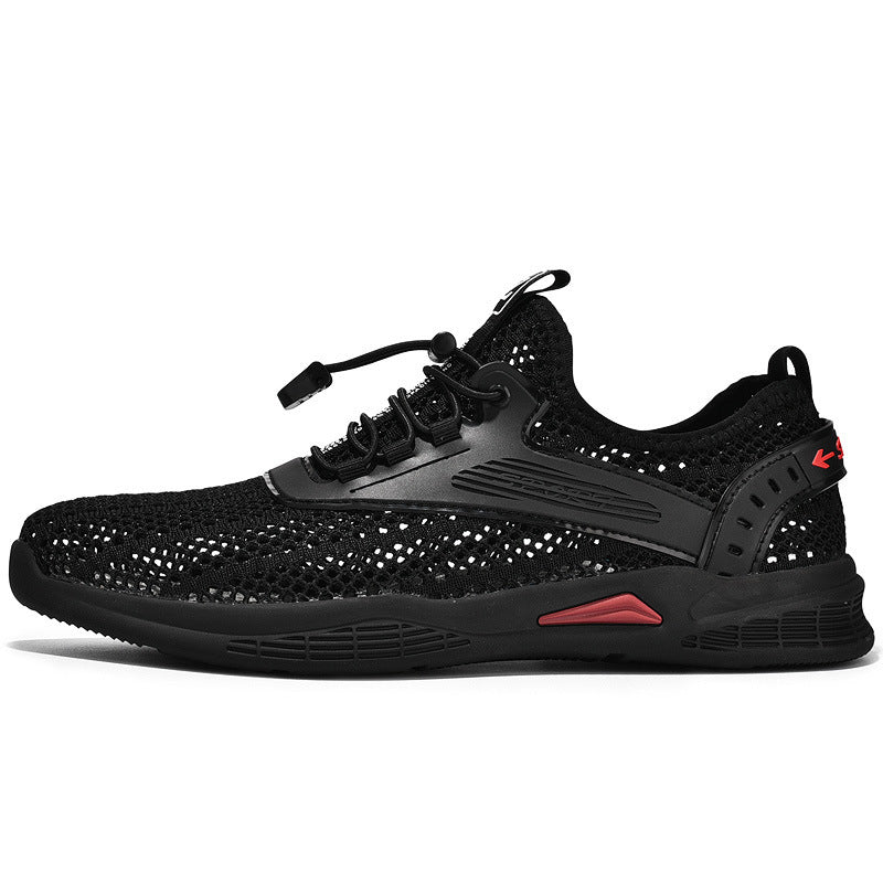 Herren Atmungsaktive Lauf- und Freizeitschuhe mit elastischem Schnürsystem R&B