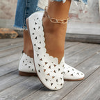 Damen Mokassins mit perforiertem Design und elastischem Einstieg R&B