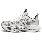 Damen Sportliche Sneaker mit stylishem Flame-Design und atmungsaktiver Mesh-Oberfläche