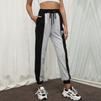 Damen sportliche Jogginghose mit elastischem Bund und seitlichen Taschen