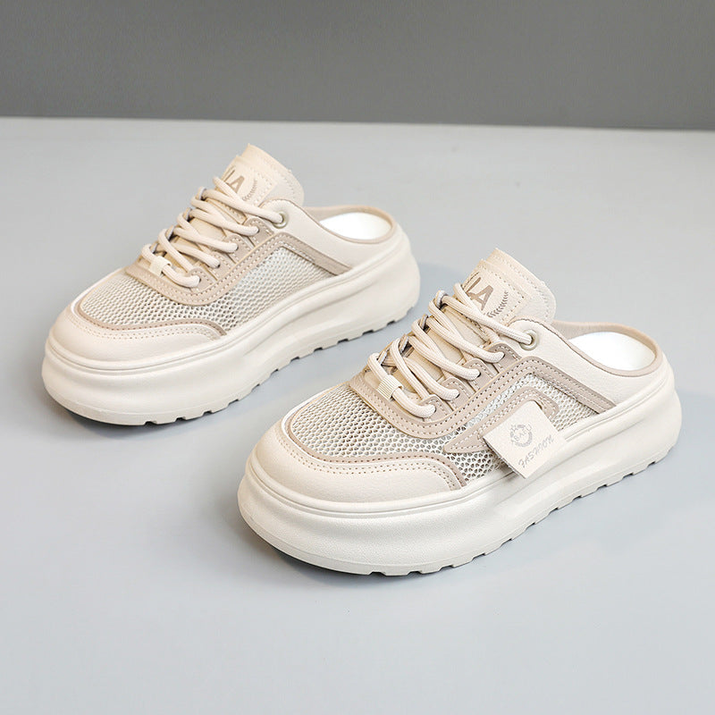 Damen sportliche Slip-On Sneakers mit atmungsaktiver Mesh-Oberfläche R&B