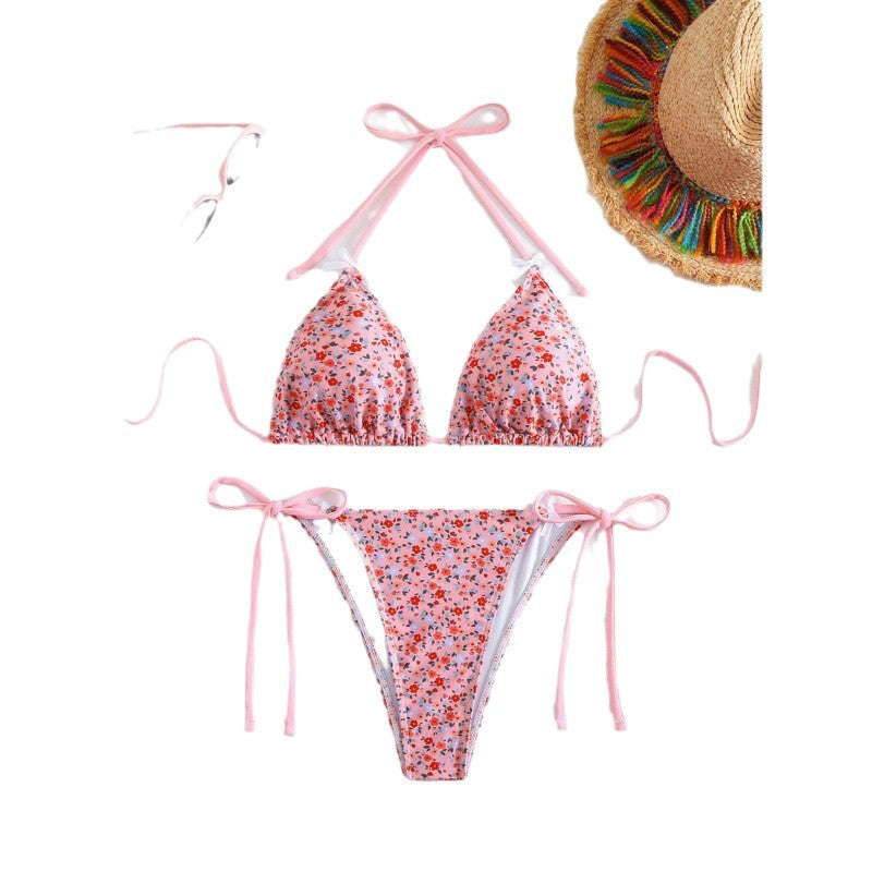Damen Blumiger Triangel-Bikini R&B