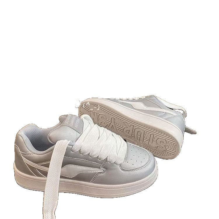 Damen Elegante und modische Sneakers mit dicker Laufsohle