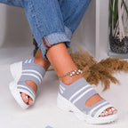 Damen modische Sport-Sandalen mit atmungsaktivem Obermaterial und rutschfester Sohle R&B