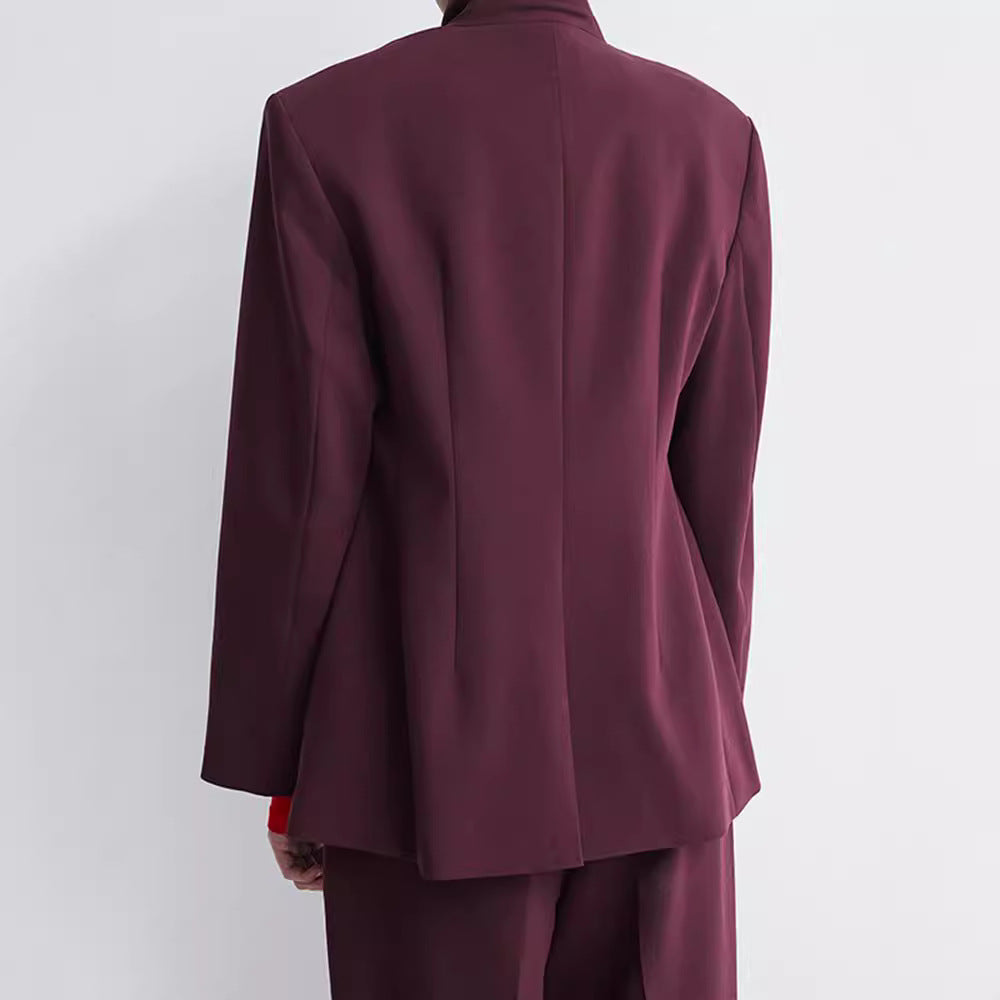Damen Oversized Blazer mit doppelter Knopfleiste und modernem Schnitt R&B