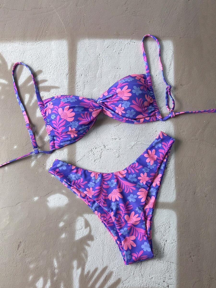 Damen Floral Bikini-Set R&B