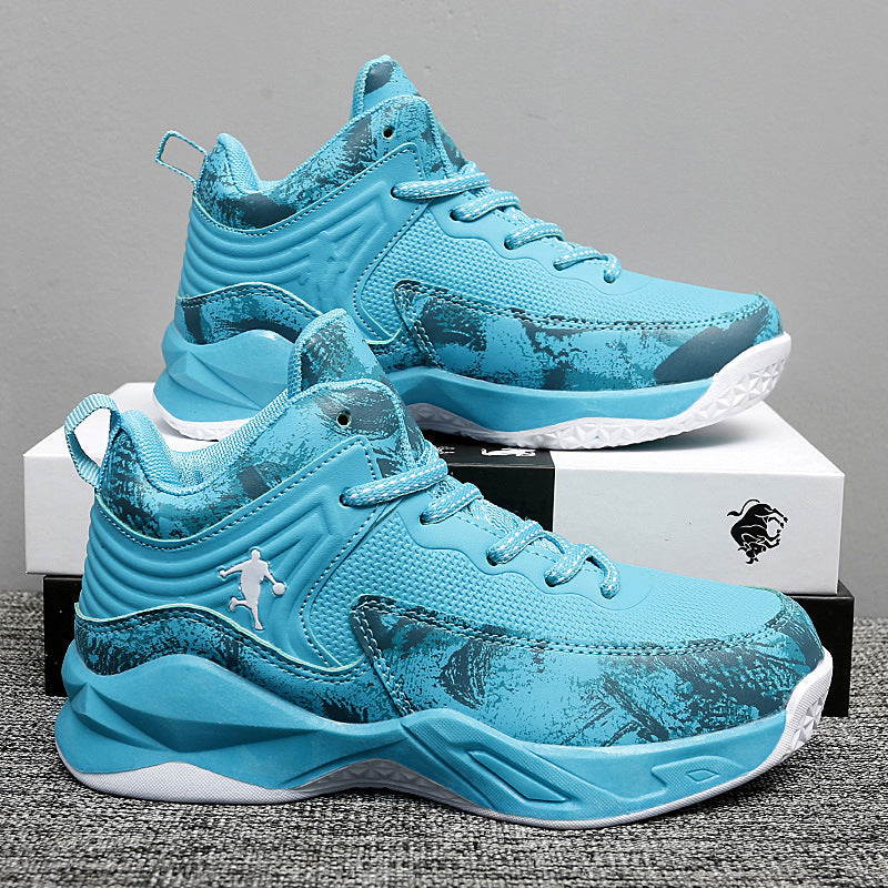 Damen Basketball Sneakers mit atmungsaktiver Mesh-Oberfläche und stoßdämpfendem Fußbett