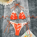 Damen Triangel-Bikini mit coolem Totenkopf-Design R&B