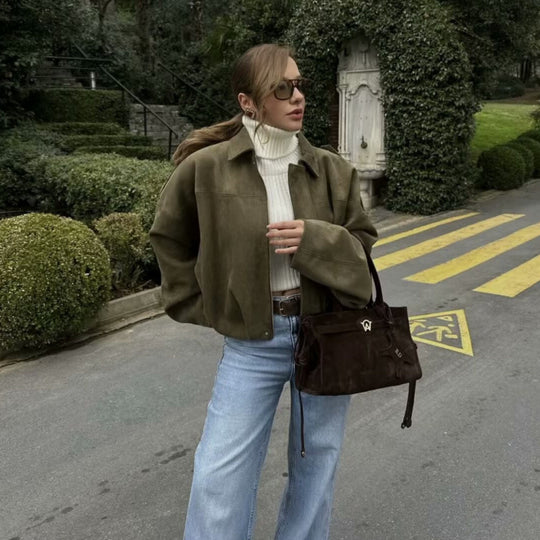 Damen Oversized Jacke im lässigen Stil R&B