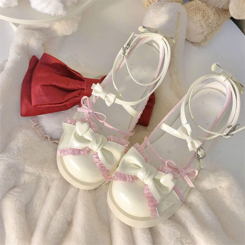 Damen Romantische und verspielte Schnürsandalen mit Schleifen-Details R&B