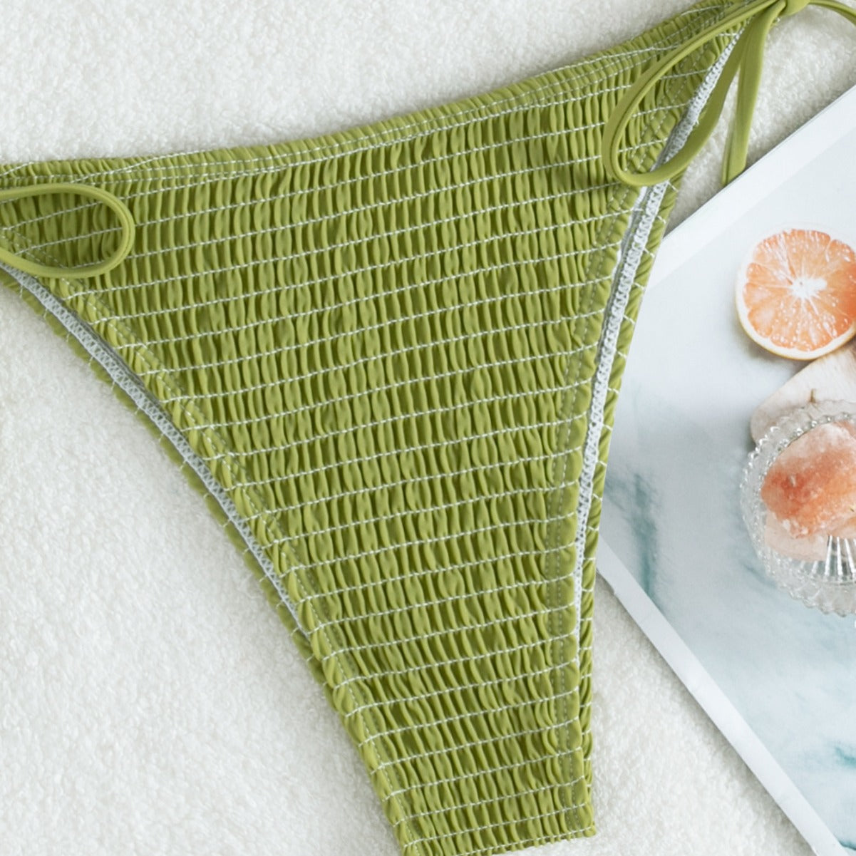Damen Triangel-Bikini-Set mit raffiniertem Strukturdesign R&B