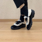 Damen Komfortable Clogs mit flauschigem Innenfutter und praktischem Schnürsystem R&B