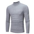 Rollkragen Langarmshirt Herren aus Baumwolle