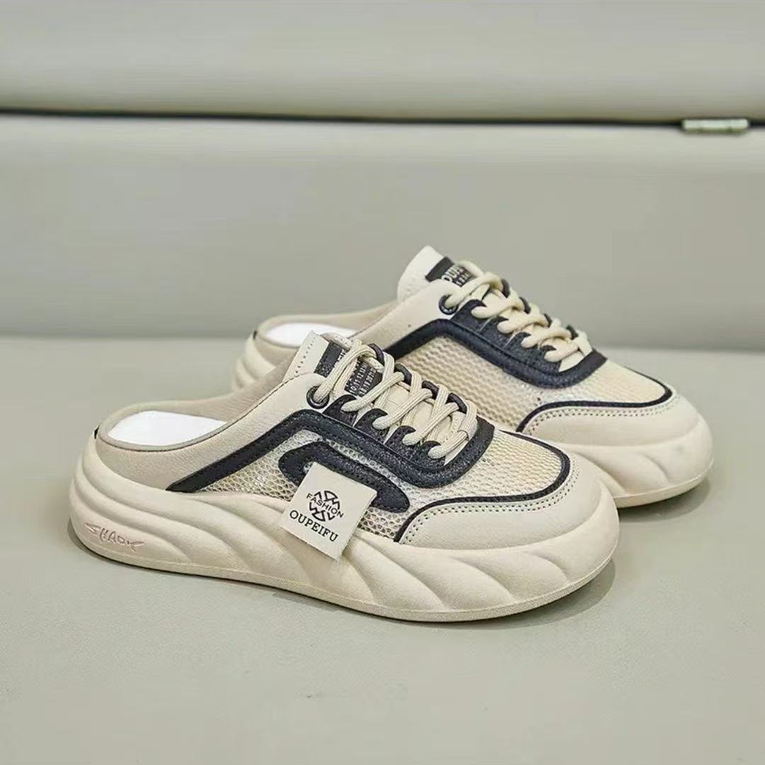 Damen Bequeme Slip-On Sneakers mit atmungsaktiver Mesh-Oberfläche R&B