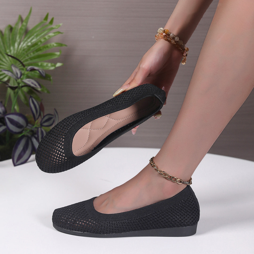 Damen Ballerinas aus atmungsaktivem Netzmaterial R&B