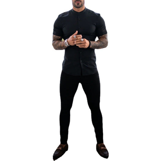 Herren Slim-Fit Chinohose mit modernem Design und elastischem Bund R&B