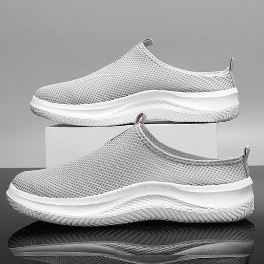 Unisex nan leichter Netzgewebe-Schlupf-Sneaker mit atmungsaktivem Obermaterial, dämpfender EVA-Zwischensohle und rutschfester Profilsohle R&B