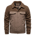 Herren gefütterte Jacke im Jeansstil