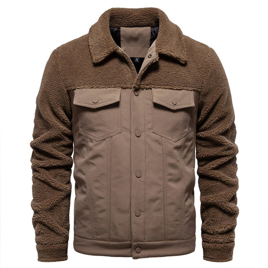 Herren gefütterte Jacke im Jeansstil R&B