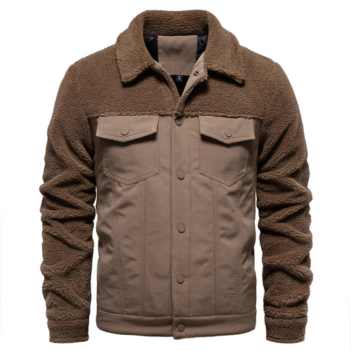 Herren gefütterte Jacke im Jeansstil R&B