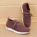 Damen Komfortable Sneaker mit atmungsaktiver Strick-Oberfläche R&B