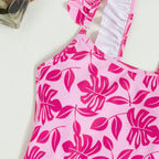 Damen Schwimmdress mit verspielten Rüschendetails R&B