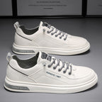 Damen lässige Leder Sneakers mit atmungsaktivem Innenfutter R&B