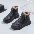Damen Steppstiefel mit kuscheligem Lammfellfutter R&B