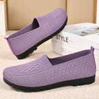 Damen elegante Slip-On Schuhe mit atmungsaktivem Strickdesign R&B