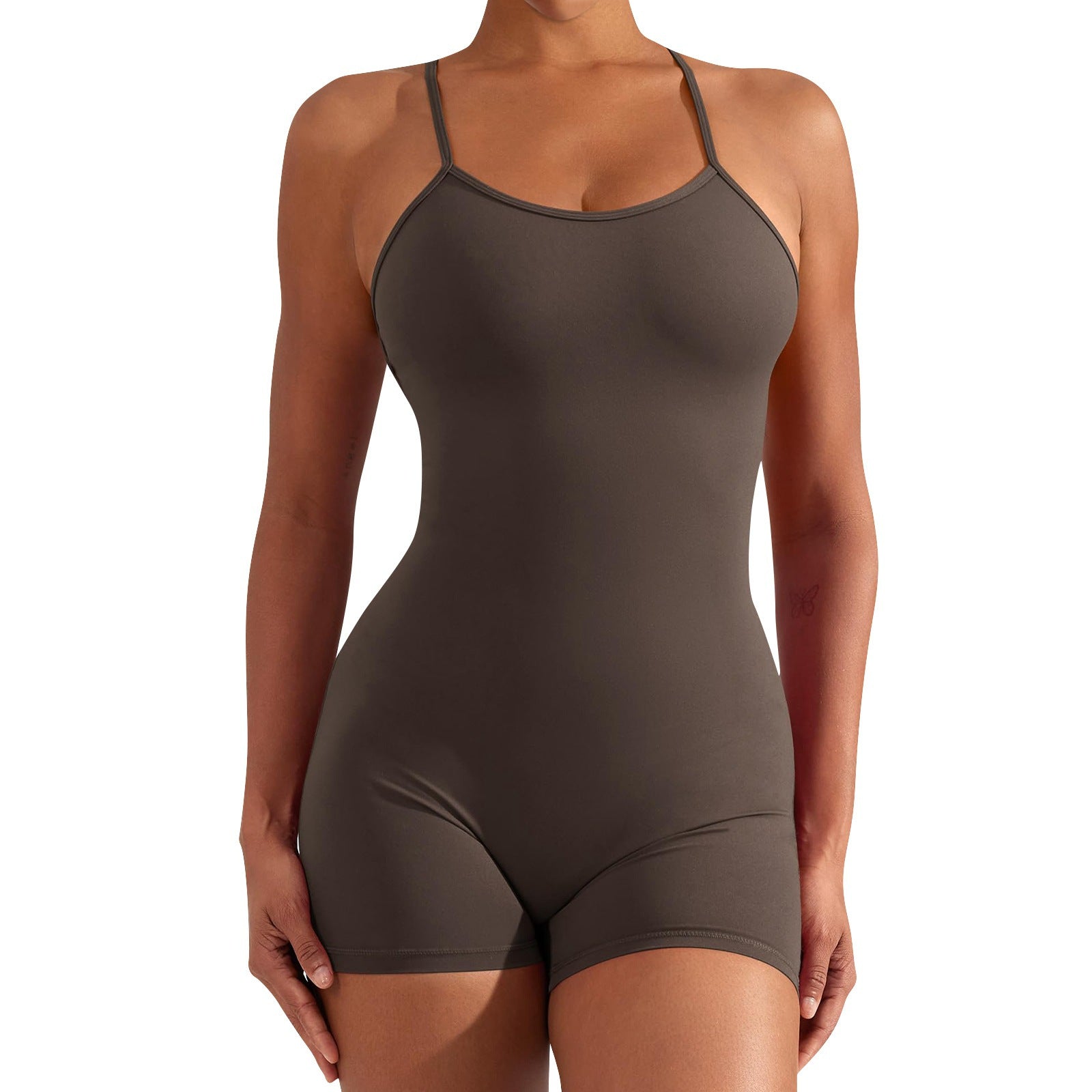 Damen Sportlicher Einteiler für Fitness und Schwimmen R&B