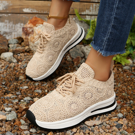 Damen Sportliche Komfort-Sneaker mit atmungsaktivem Obermaterial R&B