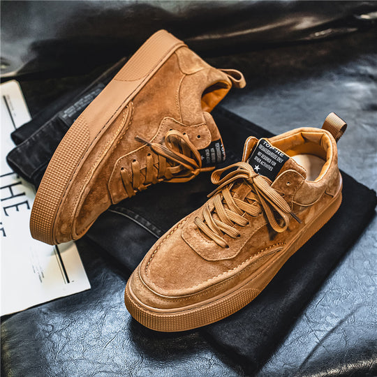 Damen Sneaker aus hochwertigem Veloursleder mit sportlicher Sohle R&B