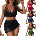 Damen Bikini-Set mit raffinierten Cut-Outs und modischem Leopardenmuster R&B