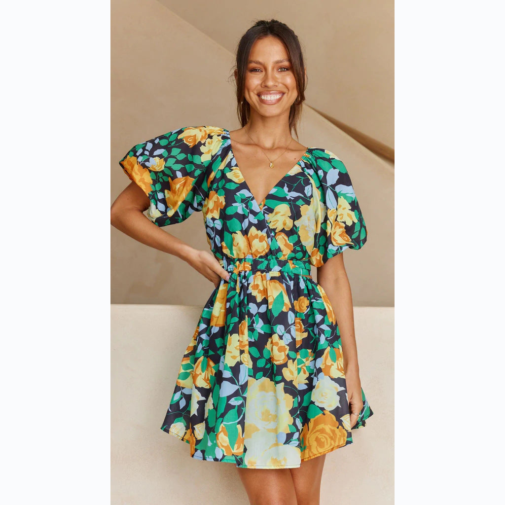Damen Blumenkleid R&B