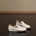 Damen Bequeme Slip-On Schuhe mit elastischem Riemen R&B