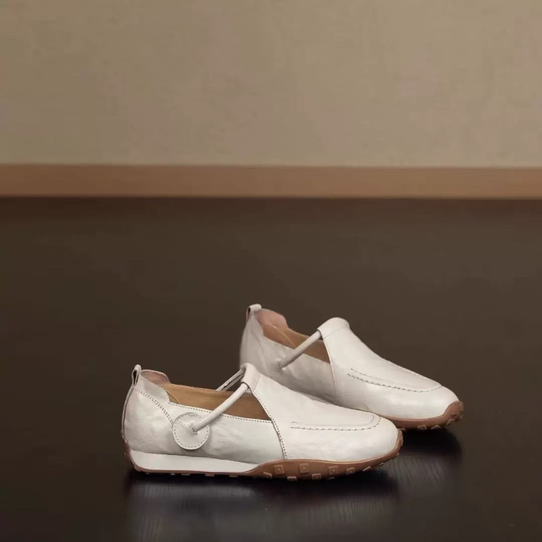 Damen Bequeme Slip-On Schuhe mit elastischem Riemen R&B