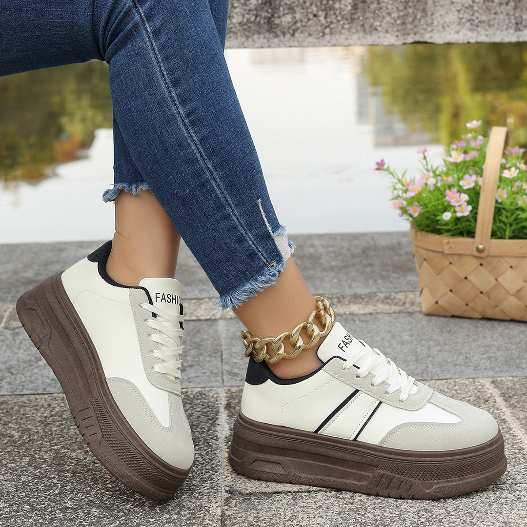 Damen Plattform-Sneaker mit modischem Design und hohem Tragekomfort R&B