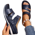 Damen Komfort-Sandalen mit luftigen Riemen und atmungsaktivem Design R&B