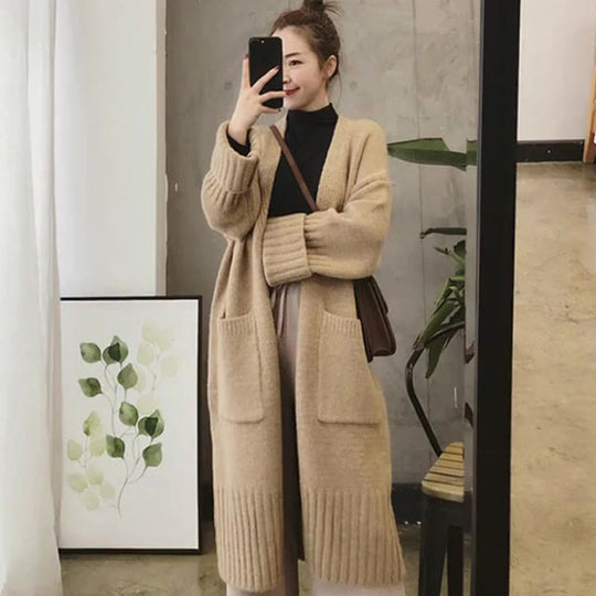 Damen Langstrickjacke R&B