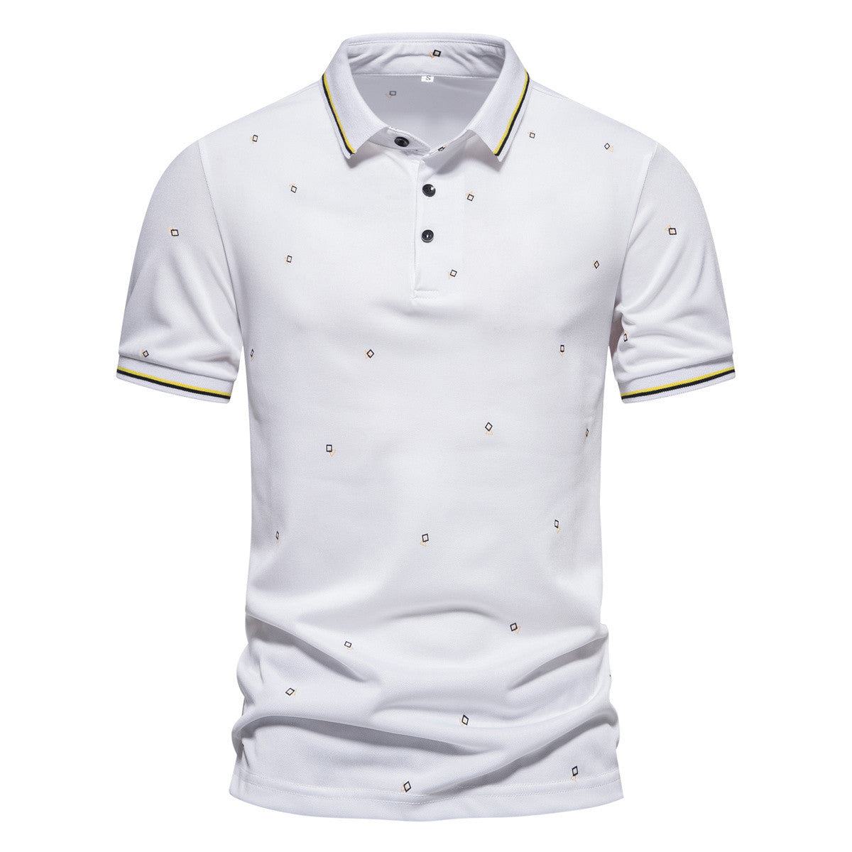 Herren Poloshirt mit modernem Design und dekorativem Muster