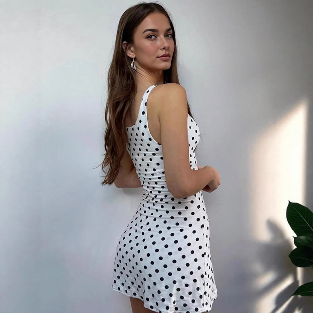 Damen Kurzärmliges Sommerkleid mit Knotenverschluss R&B