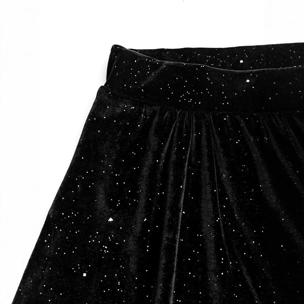 Damen elegantes Gesamt-Set mit glitzernder Oberfläche R&B