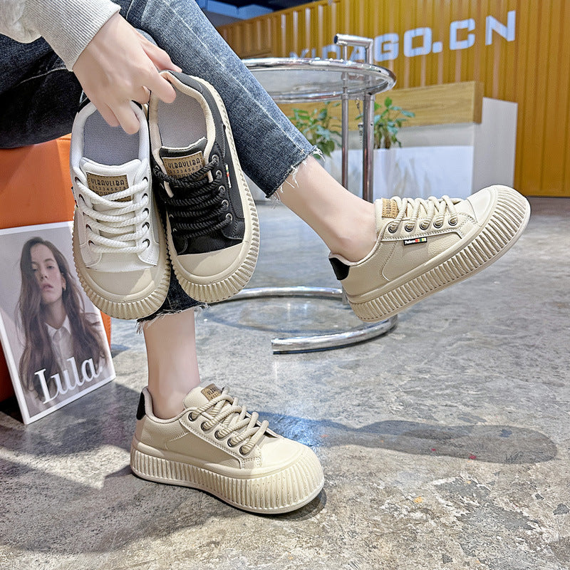 Damen Sneakers mit rutschfester Sohle und extra dicker Profilsohle R&B