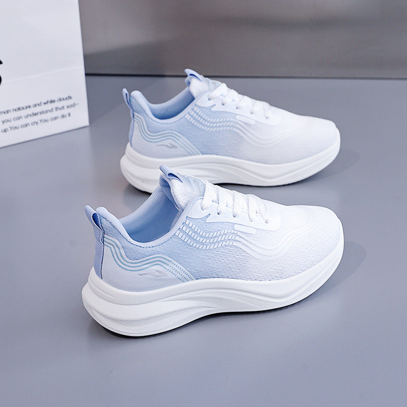 Damen Luxus Lauf-Sneakers mit atmungsaktiver Netzstruktur und bequemer Dämpfung R&B